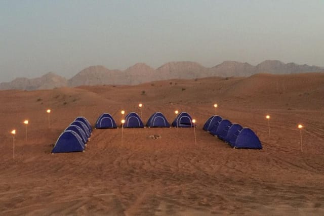 Overnight in the desert